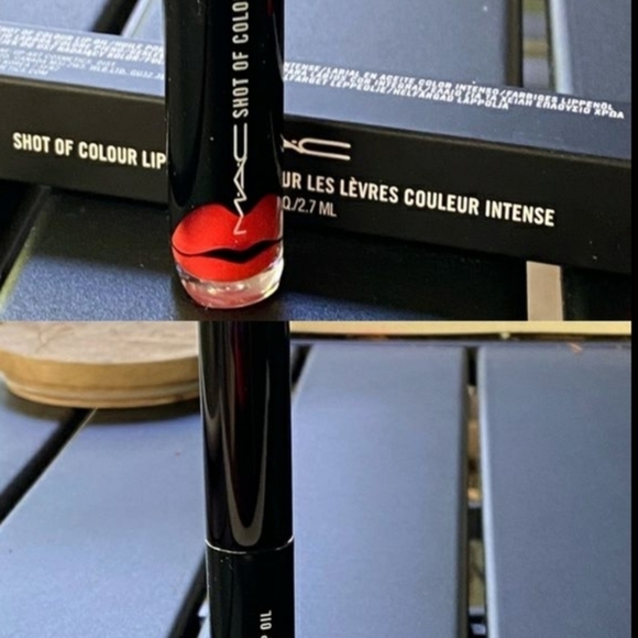 MAC Shot of Color Lip Oil – Flash Me Red Gloss, Moisturizing Tint – High Shine - Picture 6 of 13